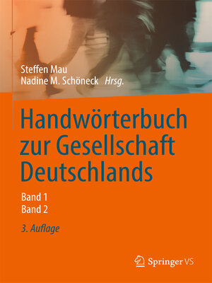 cover image of Handwörterbuch zur Gesellschaft Deutschlands